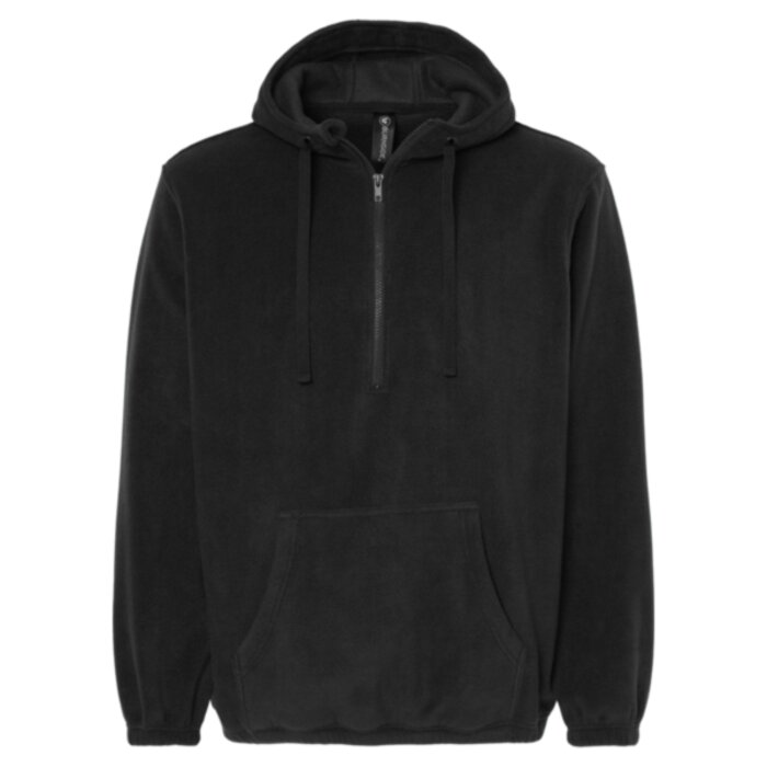 Polar Fleece Quarter-Zip Hooded Pullover Thumbnail