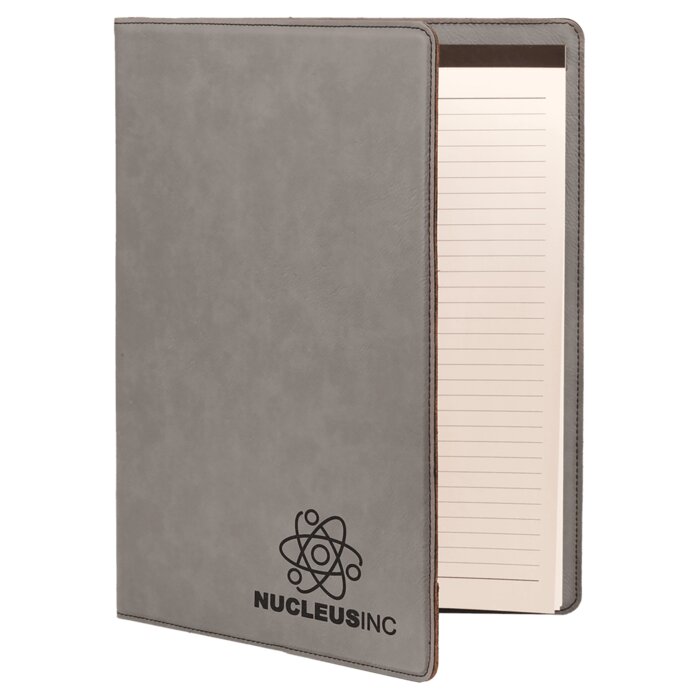 Laserable Leatherette Journal with Lined Notepad 7 x 9.75 Thumbnail