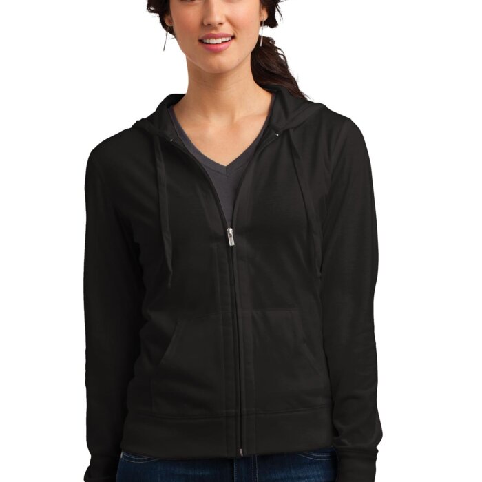 Juniors Lightweight Jersey Full Zip Hoodie Thumbnail