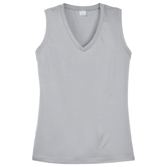 Ladies Sleeveless PosiCharge™ Competitor™ V Neck Tee Thumbnail