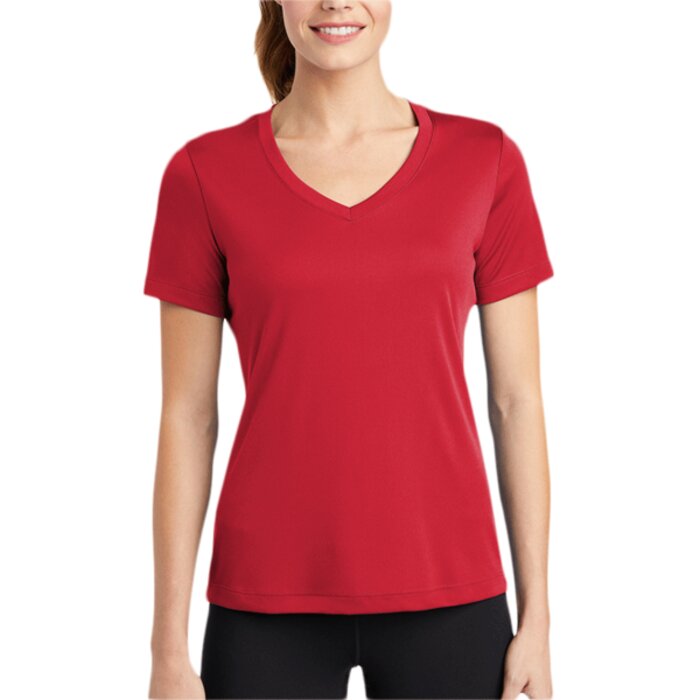 Ladies V Neck PosiCharge™ Competitor™ Tee Thumbnail