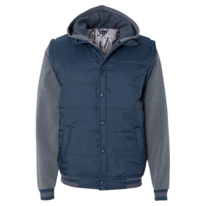 Nylon Vest with Fleece Sleeves Thumbnail