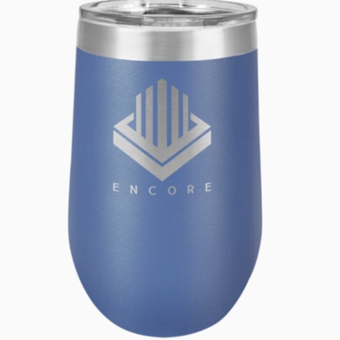 16 oz. Stainless Steel Stemless Wine Tumbler w/Lid Thumbnail