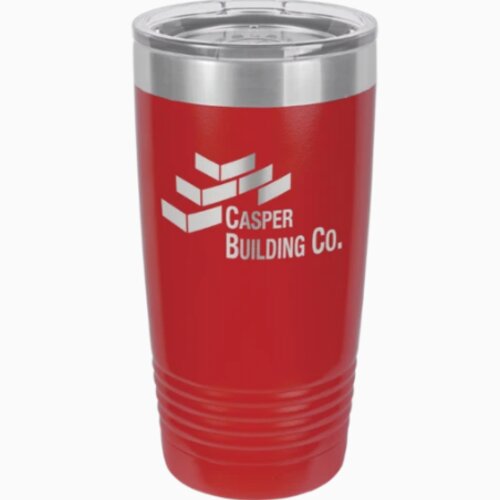 20 oz. Stainless Steel Tumbler w/Clear Lid Thumbnail