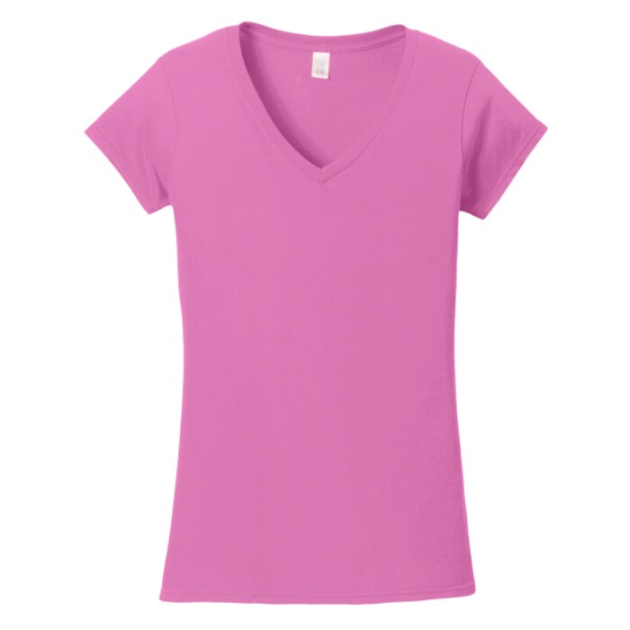 Softstyle ® Junior Fit V Neck T Shirt Thumbnail