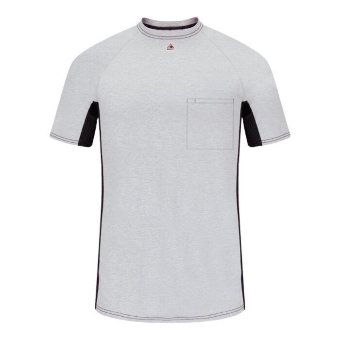 Short Sleeve FR Two-Tone Base Layer with Concealed Chest Pocket- EXCEL FR Thumbnail