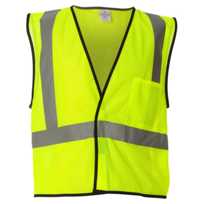 Economy Single Pocket Hook & Loop Mesh Vest Thumbnail