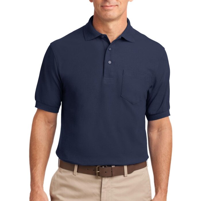 Silk Touch™ Pique Polo with Pocket Thumbnail