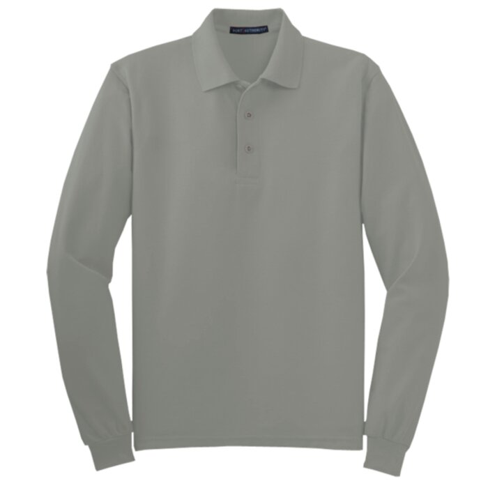 Tall Silk Touch™ Long Sleeve Pique Polo Thumbnail