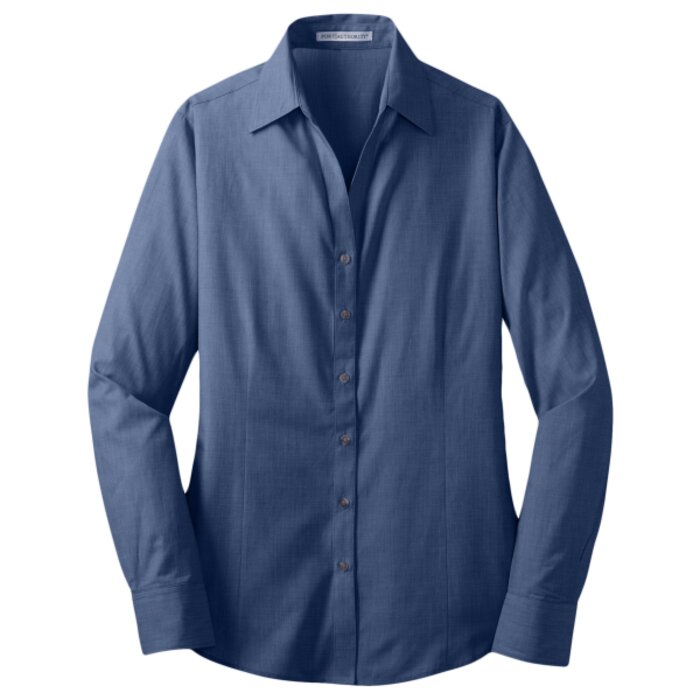 Ladies Crosshatch Easy Care Shirt Thumbnail