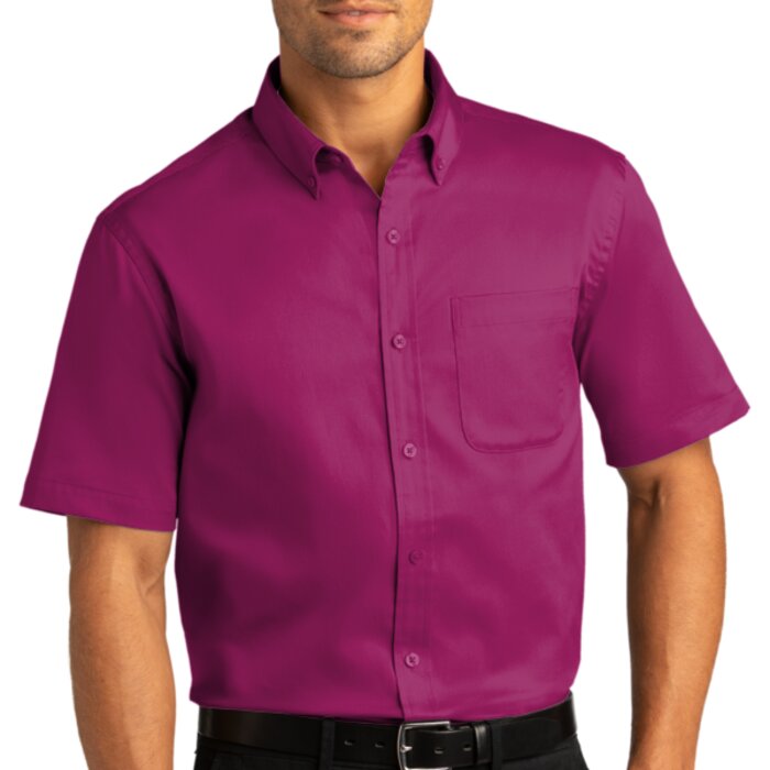 Short Sleeve SuperPro ™ React ™ Twill Shirt Thumbnail