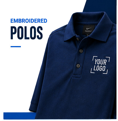 Custom embroidered corporate polos